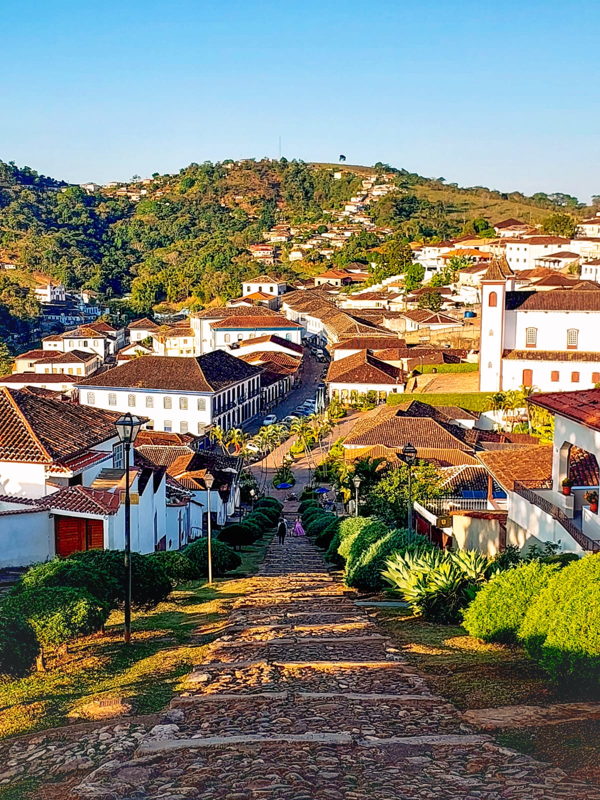 Escadaria da Igreja de Santa Rita em Serro
